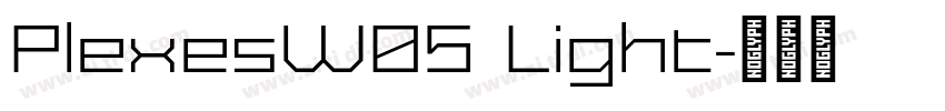PlexesW05 Light字体转换